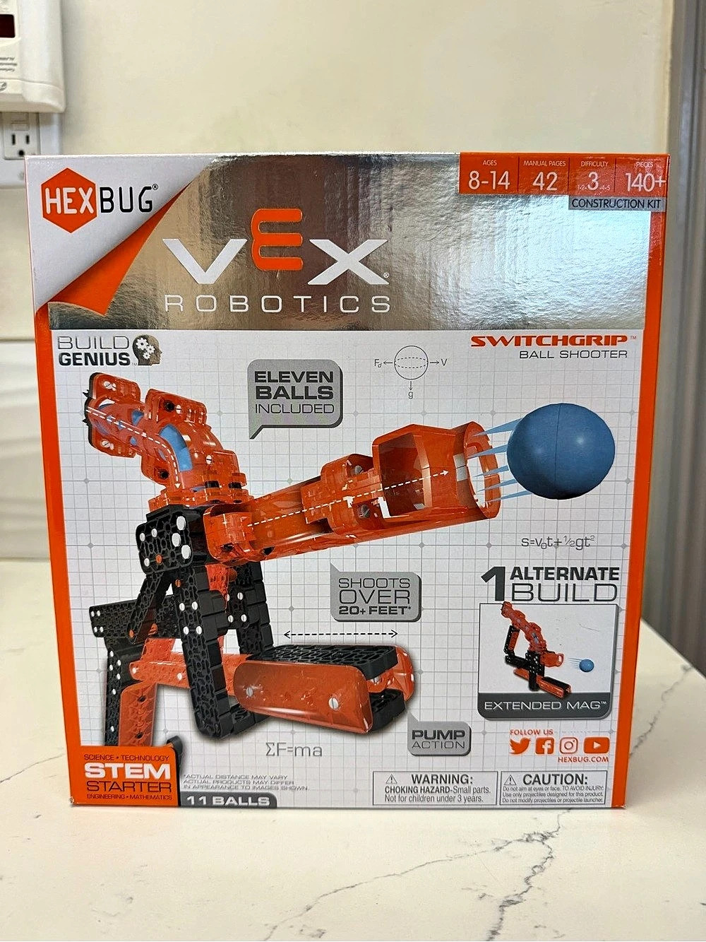 BRAND NEW HEXBUG VEX Robotics SwitchGrip Ball Shooter Robotics Ball Shooter STEM